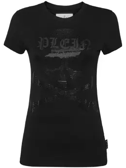 Philipp Plein: Чёрная футболка  Skull
