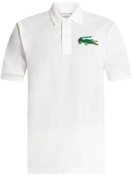 Lacoste: Белое поло 