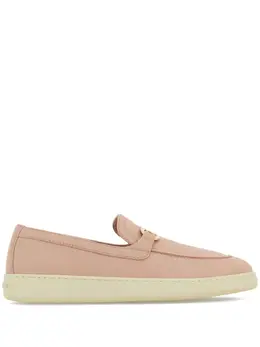 Ferragamo: Розовые лоферы  Vara