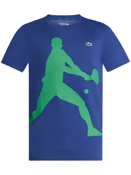 Lacoste: Голубая футболка  Djokovic