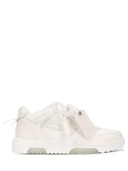 OFF-WHITE: Белые кеды  Out of Office