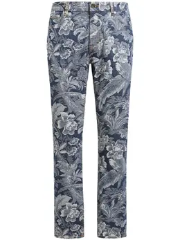 ETRO: Жаккардовые джинсы 
