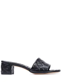 BOTTEGA VENETA: Чёрные сабо 