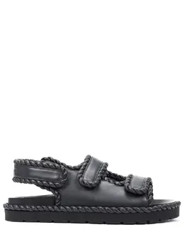 BOTTEGA VENETA: Тёмные сандалии 