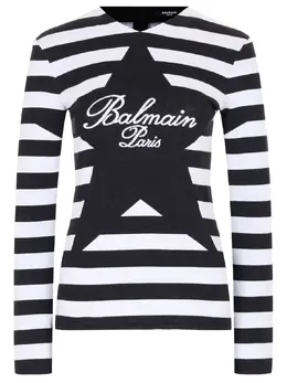 BALMAIN: Хлопковый свитшот 