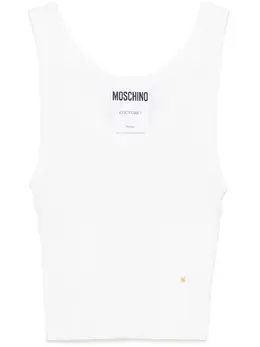 Moschino: Белая майка 