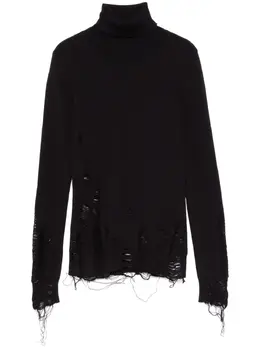MM6 Maison Margiela: Рваный свитер 