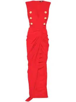 Balmain: Длинное платье 