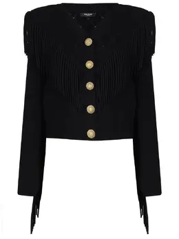BALMAIN: Кардиган из вискозы 