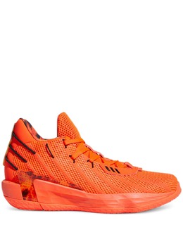 adidas: Оранжевые кроссовки  Dame 7