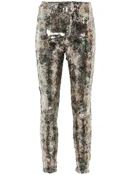 ISABEL MARANT: Серебристые легинсы 