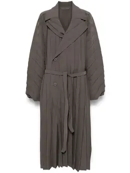 Homme Plissé Issey Miyake: Двубортное пальто 