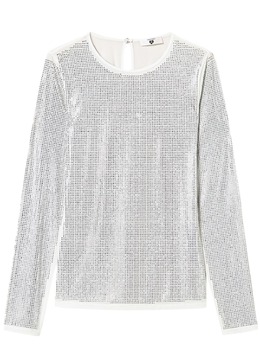 TWINSET: Футболка со стразами 