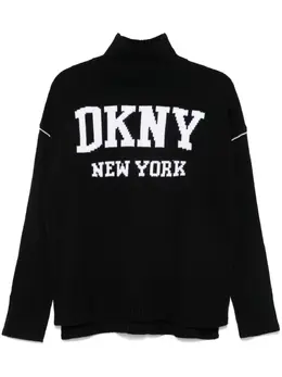 DKNY: Чёрный свитер 