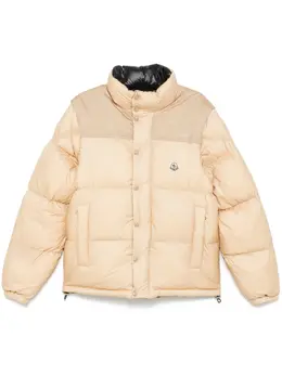Moncler: Бежевая куртка 