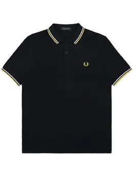 Fred Perry: Синее поло  Twin Tipped