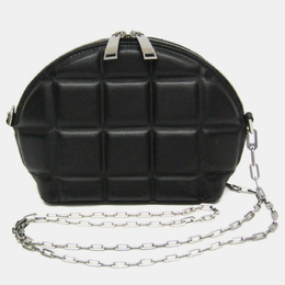 Bottega Veneta: Чёрная сумка на руку  Padded