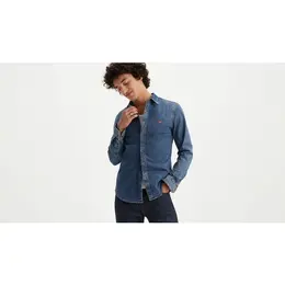 Levi's: Синяя рубашка 