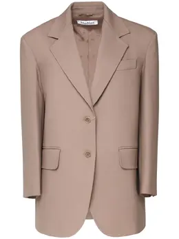 Max Mara: Бежевый жакет 