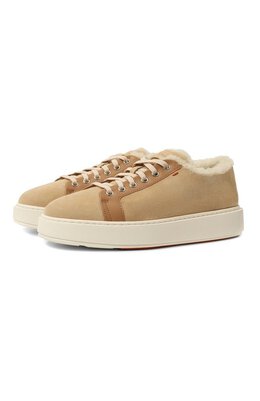 Santoni: Бежевые кеды 