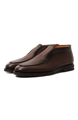 Santoni: Коричневые ботинки  Carlos