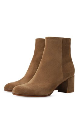 Gianvito Rossi: Светлые ботинки  Ribbon