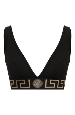 Versace: Чёрный бюстгальтер 