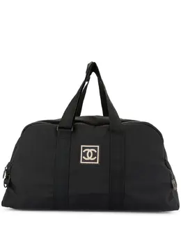 CHANEL Pre-Owned: Чёрная дорожная сумка 