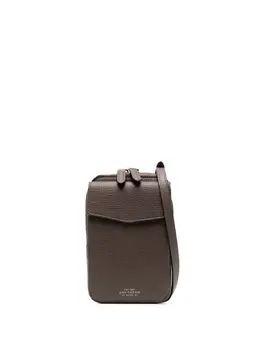 Smythson: Тёмная сумка через плечо 