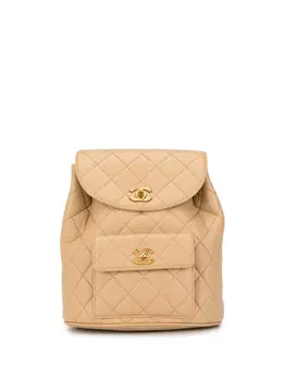 CHANEL Pre-Owned: Бежевый рюкзак 