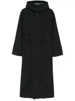 Y-3: Чёрное пальто 