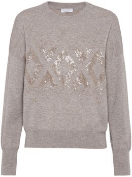 Brunello Cucinelli: Свитер с блёстками 