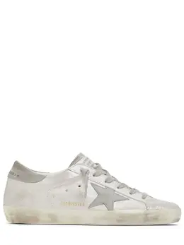 GOLDEN GOOSE: Серебристые кроссовки  Super Star