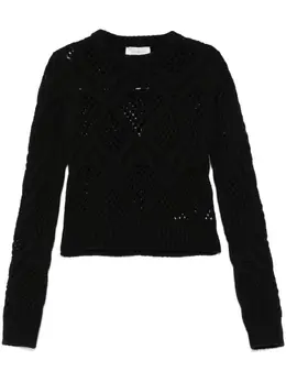 Sportmax: Чёрный свитер 
