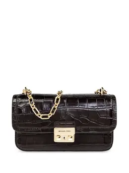 Michael Michael Kors: Коричневая сумка через плечо 