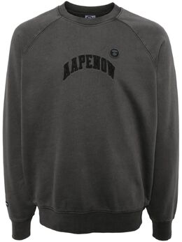 AAPE BY *A BATHING APE®: Чёрный свитшот 