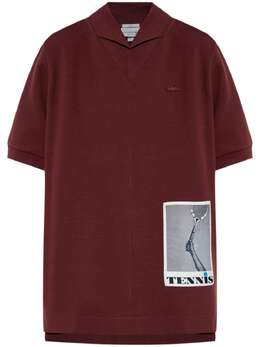 Lacoste: Красное поло 