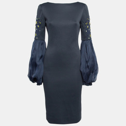 Lanvin: Синее платье 