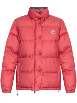 Moncler: Розовая куртка 