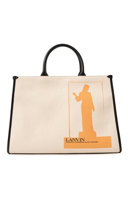 Lanvin: Сумка  In&Out с принтом