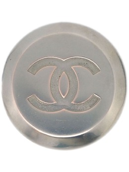 CHANEL Pre-Owned: Серебристый шарф 