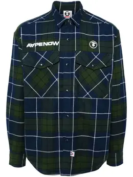 AAPE BY *A BATHING APE®: Голубая рубашка 