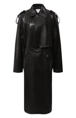 Bottega Veneta: Кожаное пальто 
