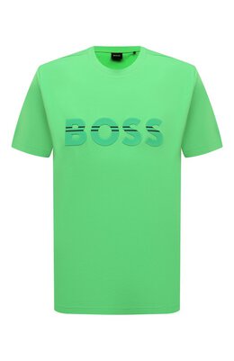 BOSS Green: Хлопковая футболка 