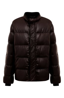 Brioni: Кожаный пуховик 