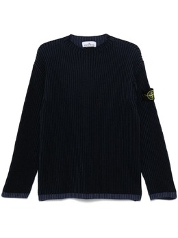 Stone Island: Синий свитер 