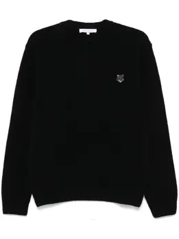 Maison Kitsuné: Чёрный свитер 