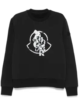 Moncler: Свитшот с принтом 