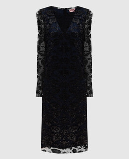 Lanvin: Синее платье 