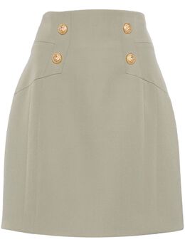 Balmain: Юбка из шерсти 